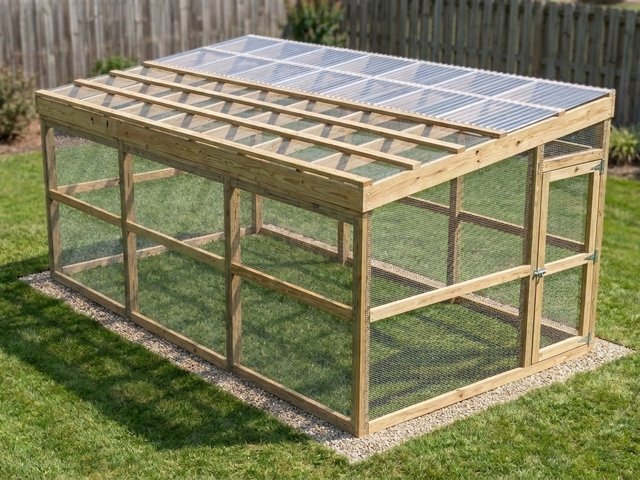 Walk-In Chicken Run Plans PDF: 10x10, 10x20 and 10x30, Predator-Proof